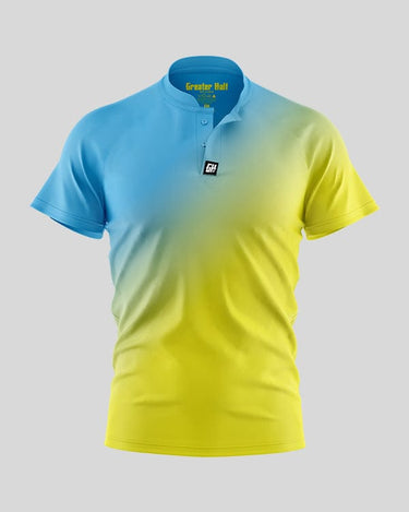 Fusion Henley Polo Henley Polo Greater Half S Light Blue